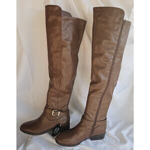 Women's Charlaa Buckled Over-The-Knee Wide-Calf Boots